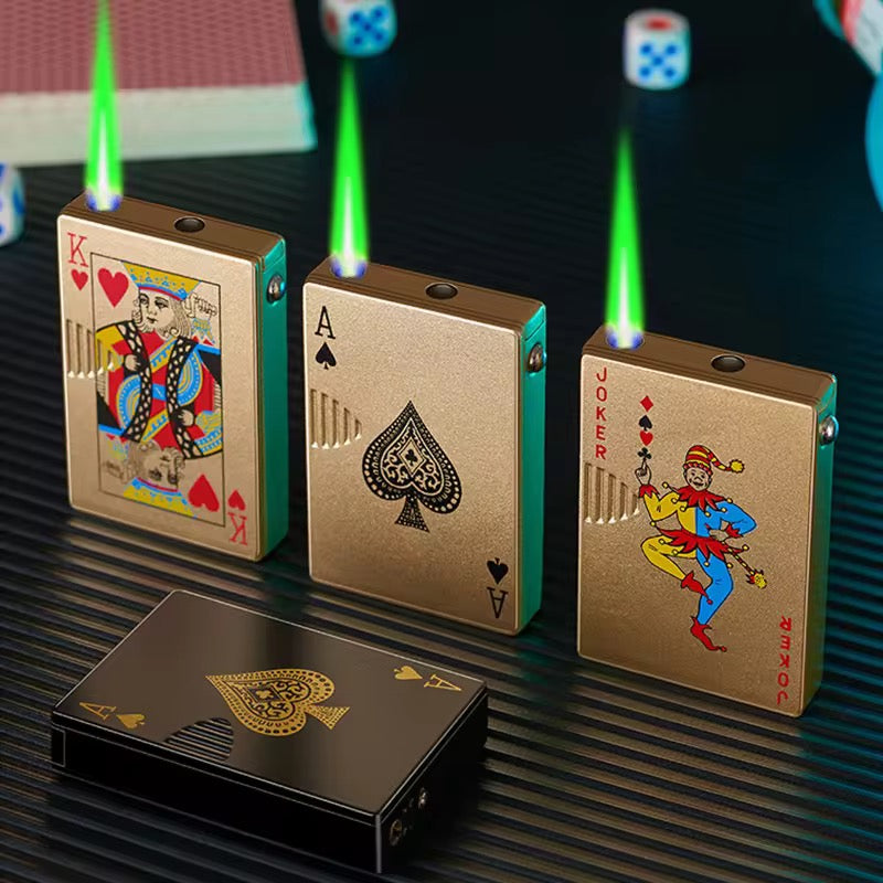Windproof Poker Playing Card Lighter