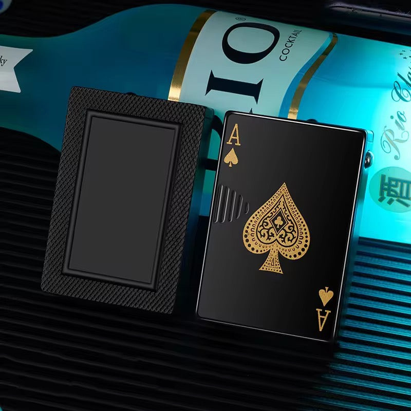 Windproof Poker Playing Card Lighter