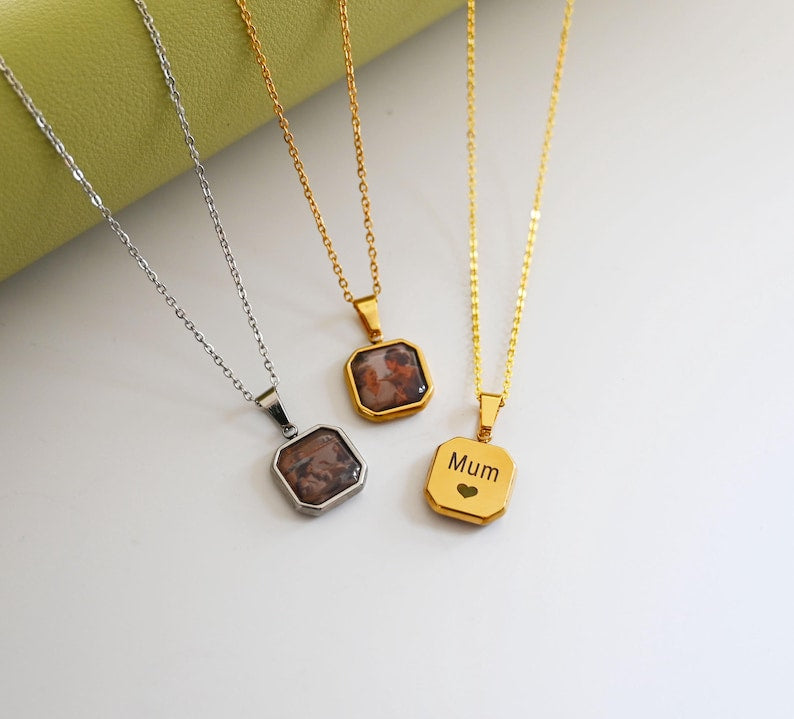 Heat-Activated Photo Necklace, Hidden Your Photo