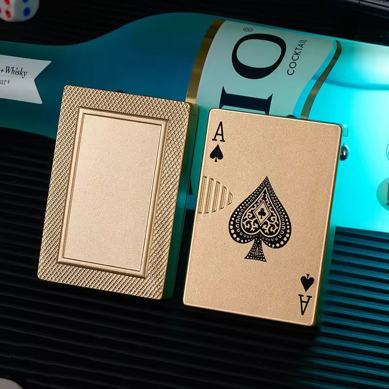 Windproof Poker Playing Card Lighter