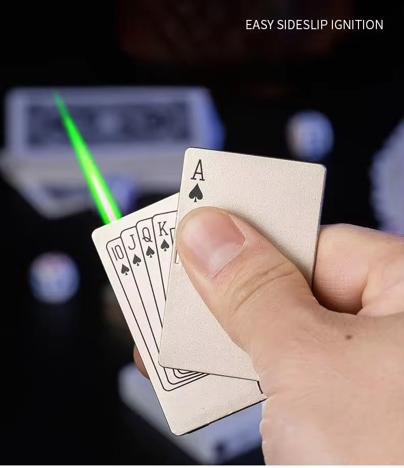Windproof Poker Playing Card Lighter