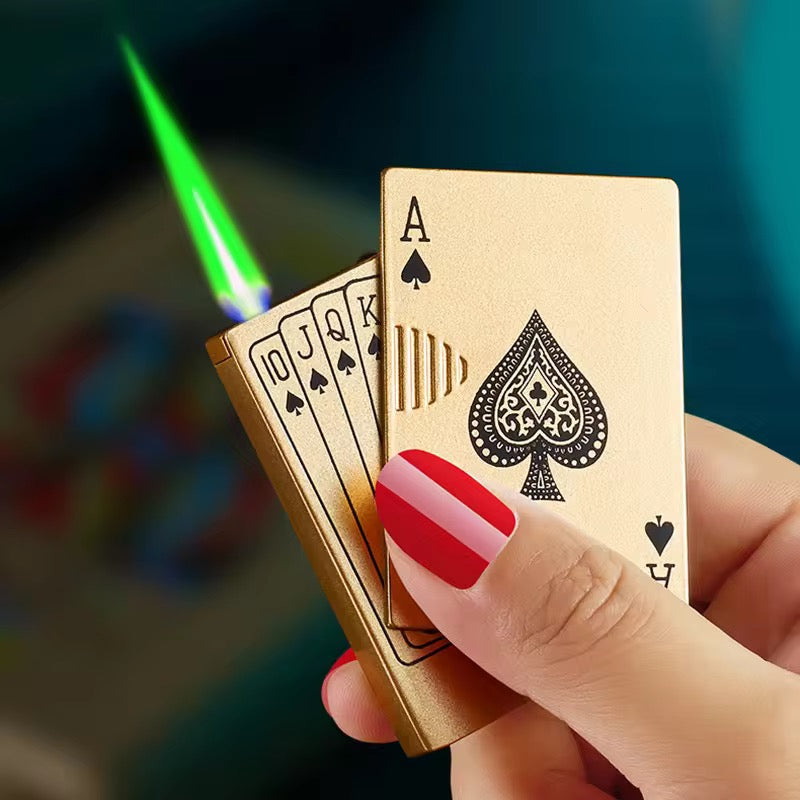 Windproof Poker Playing Card Lighter