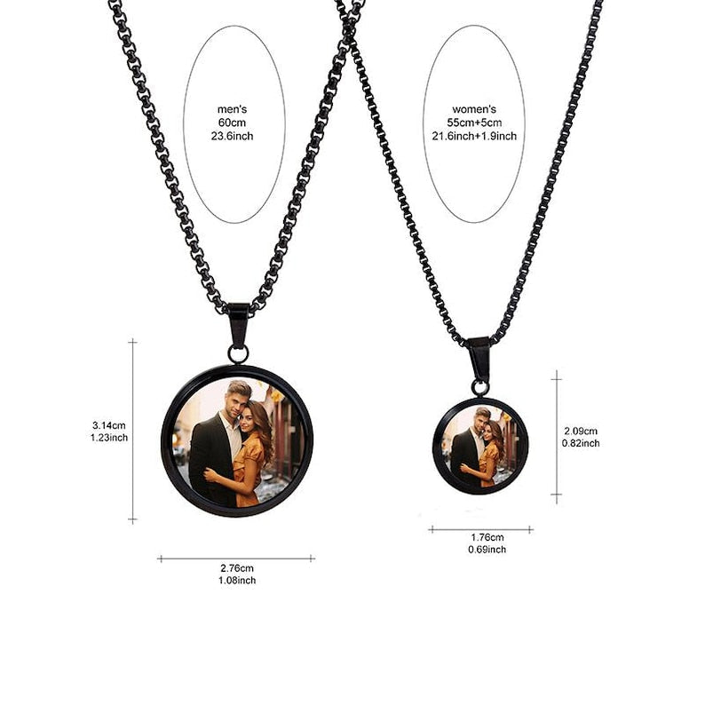 Heat-Activated Photo Necklace, Hidden Your Photo